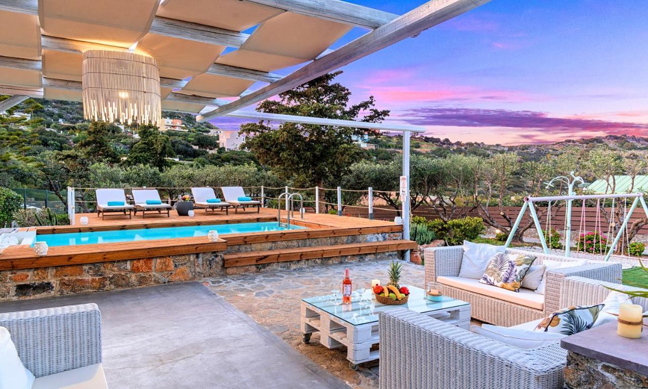 Cretan Lodge Heated Pool アイオス・ニコラオス エクステリア 写真