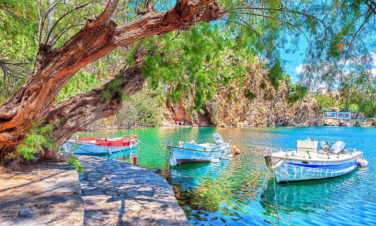 Cretan Lodge Heated Pool アイオス・ニコラオス エクステリア 写真