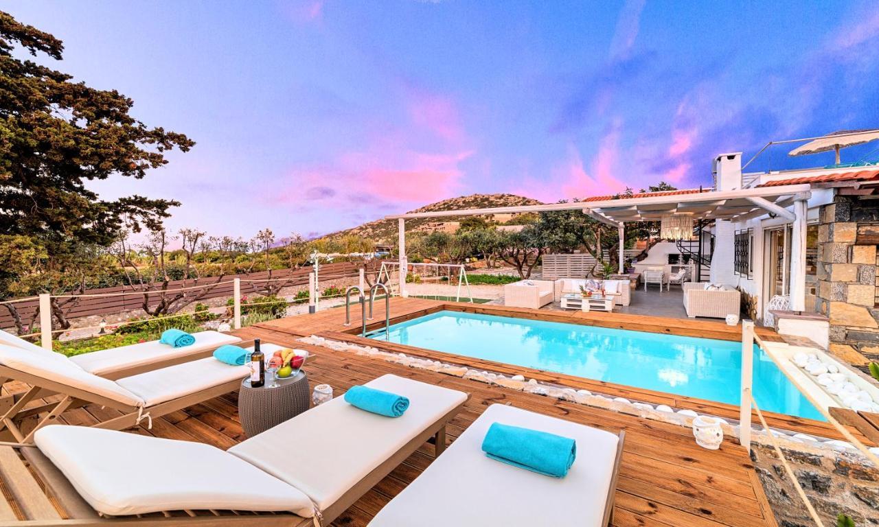 Cretan Lodge Heated Pool アイオス・ニコラオス エクステリア 写真