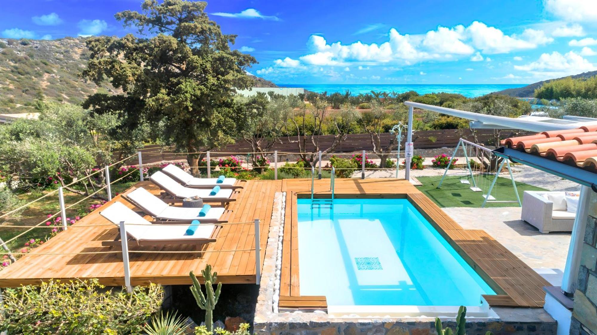 Cretan Lodge Heated Pool アイオス・ニコラオス エクステリア 写真