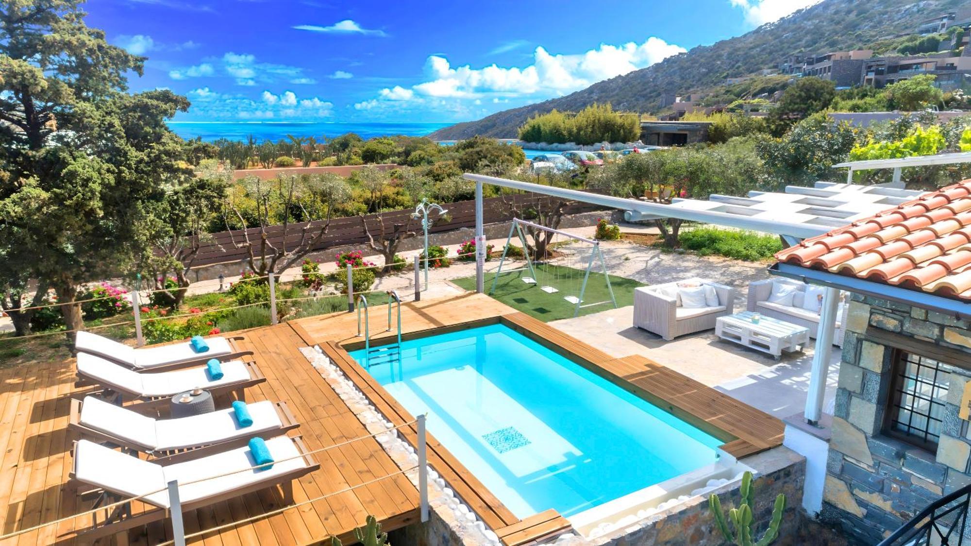 Cretan Lodge Heated Pool アイオス・ニコラオス エクステリア 写真