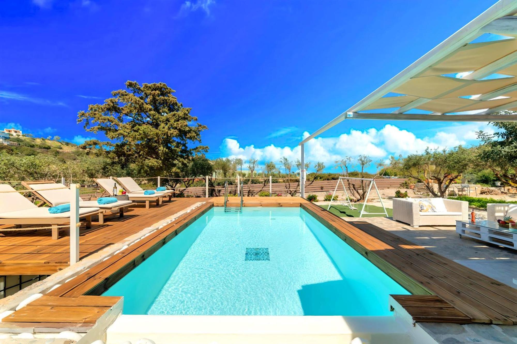 Cretan Lodge Heated Pool アイオス・ニコラオス エクステリア 写真